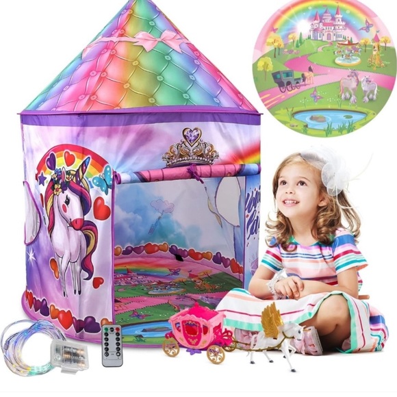 ⚡️NEW!Unicorn Pop Up Kids Tent - Picture 1 of 2
